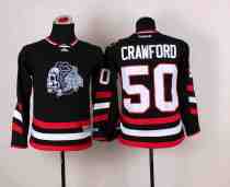 Youth NHL Chicago Blackhawks #50 Crawford Black Jersey