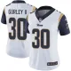 Womens NFL Los Angeles Rams #30 Gurley II White Vapor Limited Jersey