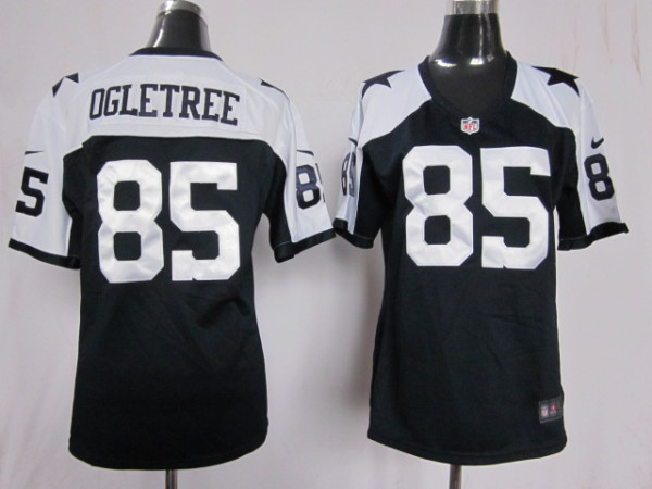 Kevin Ogletree Blue jersey, Dallas cowboys #85 Nike Women Thanksgiving jersey