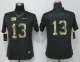 Women New Nike York Giants 13 Beckham jr Anthracite Salute To Service Elite Jersey