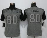 Women Nike Jacksonville Jaguars 80 Thomas Gridiron Gray Limited Jersey