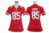 davis Jersey: Nike Women Nike NFL #85 san francisco 49ers Jersey In red color color