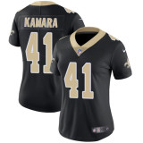 Womens NFL New Orleans Saints #41 Kamara Black Vapor Limited Jersey