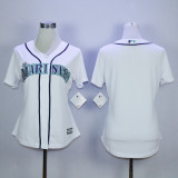 MLB Seattle Mariners Blank Women White Jersey