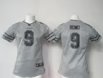 NFL Dallas Cowboys #9 Romo Hemp Grey Women Jersey