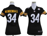 women NIKE Mendenhall black jersey, Pittsburgh Steelers #34 jersey