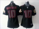 Black Robert Griffin III Redskins Women Nike Ice #10 Jersey