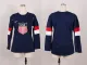 2014 Olympic Women Blue Blank Jersey