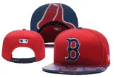 MLB Boston Red Sox Red Snapback Hats--YD