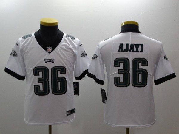 Youth NFL Philadelphia Eagles #36 Ajayi White Vapor Limited Jersey