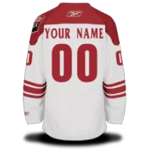 White Jersey, Phoenix Coyotes #00 Your Name Road Premier Custom NHL Jersey