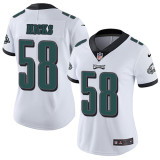 Womens Nike Philadelphia Eagles #58 Hicks White Jersey