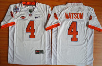 2015 Youth Clemson Tigers DeShaun Watson 4 College Football Jersey - White