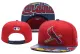 MLB St. Louis Cardinals Red Snapback Hats--YD