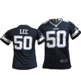 Lee blue color cowboys Women Nike NFL Jersey