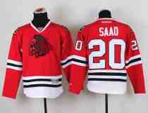 NHL Chicago Blackhawks #20 Saad Red Youth Jersey