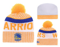 NBA Golden State Warriors Yellow Beanie--YD