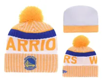 NBA Golden State Warriors Yellow Beanie--YD