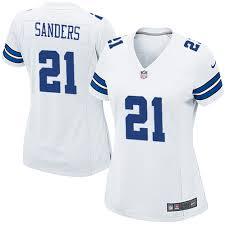 Women's Nike Dallas Cowboys #21 Deion Sanders White Game Jersey