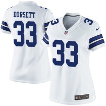 Women's Nike Dallas Cowboys #33 Tony Dorsett White Game Jersey