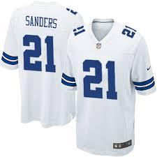 Youth  Nike Dallas Cowboys #21 Deion Sanders White Game Jersey