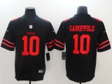 NFL San Francisco 49ers #10 Garoppolo Vapor Limited Black Jersey