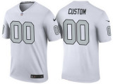 Men's Nike Oakland Raiders Customized White Vapor Untouchable Custom Limited NFL Jersey