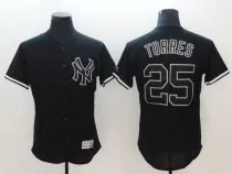 MLB New York Yankees #27 Stanton Black Elite Jersey