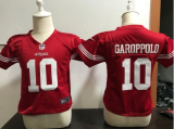 Kids NFL San Francisco 49ers #10 Garoppolo Red Jersey