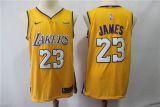 NBA Lakers #23 LeBron James White Swingman Nike Men Jersey