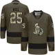 NHL Senators 25 Chris Neil Green Salute to Service Men Jersey