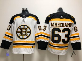 2018 Adidas NHL Boston bruins #63 Marchand White jersey