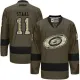 NHL Hurricanes 11 Jordan Staal Green Salute to Service Men Jersey