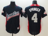 MLB Astros 4 George Springer Navy 2018 All-Star Game American League Men Jersey