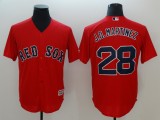 MLB Boston Red Sox #28 J. D. Martinez Red Game Jersey