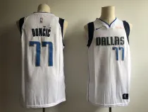 NBA Mavericks 77 Luka Doncic White 2018 NBA Draft Nike Men Jersey