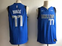 NBA Mavericks 77 Luka Doncic Blue 2018 NBA Draft Nike Men Jersey