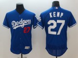 MLB Los Angeles Dodgers #27 Kemp Blue Elite Jersey