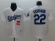 Los Angeles Dodgers #22 Clayton Kershaw White Game Jersey