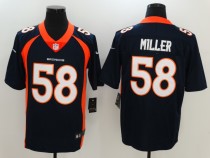 Denver Broncos 58 Von Miller Nike Blue Vapor Untouchable Limited Player Jersey