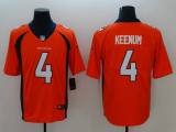 Men Broncos #4 Keenum Orange Stitched Vapor Untouchable Limited Jersey