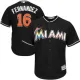 MLB Marlins 16 Jose Fernandez Black Alternate Men Jersey