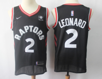 NBA Raptors 2 Kawhi Leonard Black Nike Men Jersey