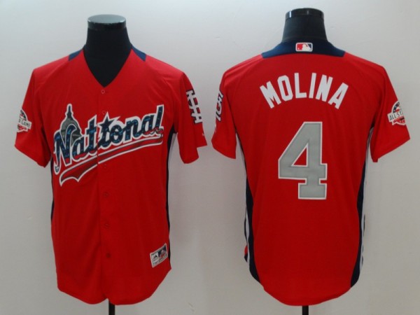 MLB Cardinals 4 Yadier Molina Red 2018 All-Star Game National League Men Jersey