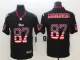 Nike 2018 New England Patriots 87 Gronkowski  USA Flag Fashion Black Color Rush Limited Jersey