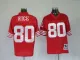 San Francisco 49ers #80 Rice Red Throwback Jersey