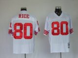 San Francisco 49ers #80 Jerry Rice White Throwback Jersey