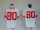 San Francisco 49ers #80 Jerry Rice White Throwback Jersey