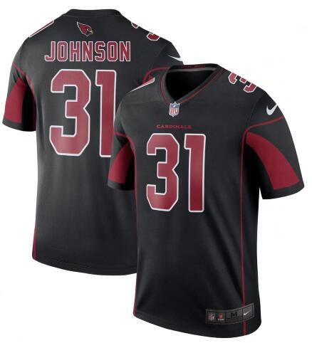 Men's Arizona Cardinals #31 David Johnson Nike Black Color Rush Limited Jersey