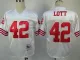 Throwback NFL Jerseys San Francisco 49ers 42 Ronnie Lott white